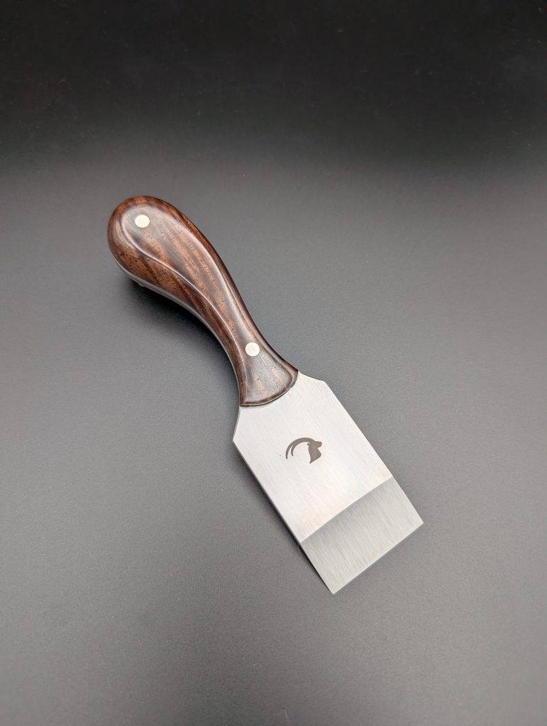 Straight Blade Skiver - Curly Claro Walnut