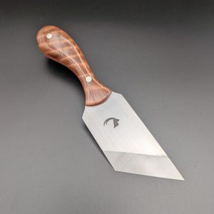 Lap Skiver - Curly Redwood w/Orange Liner