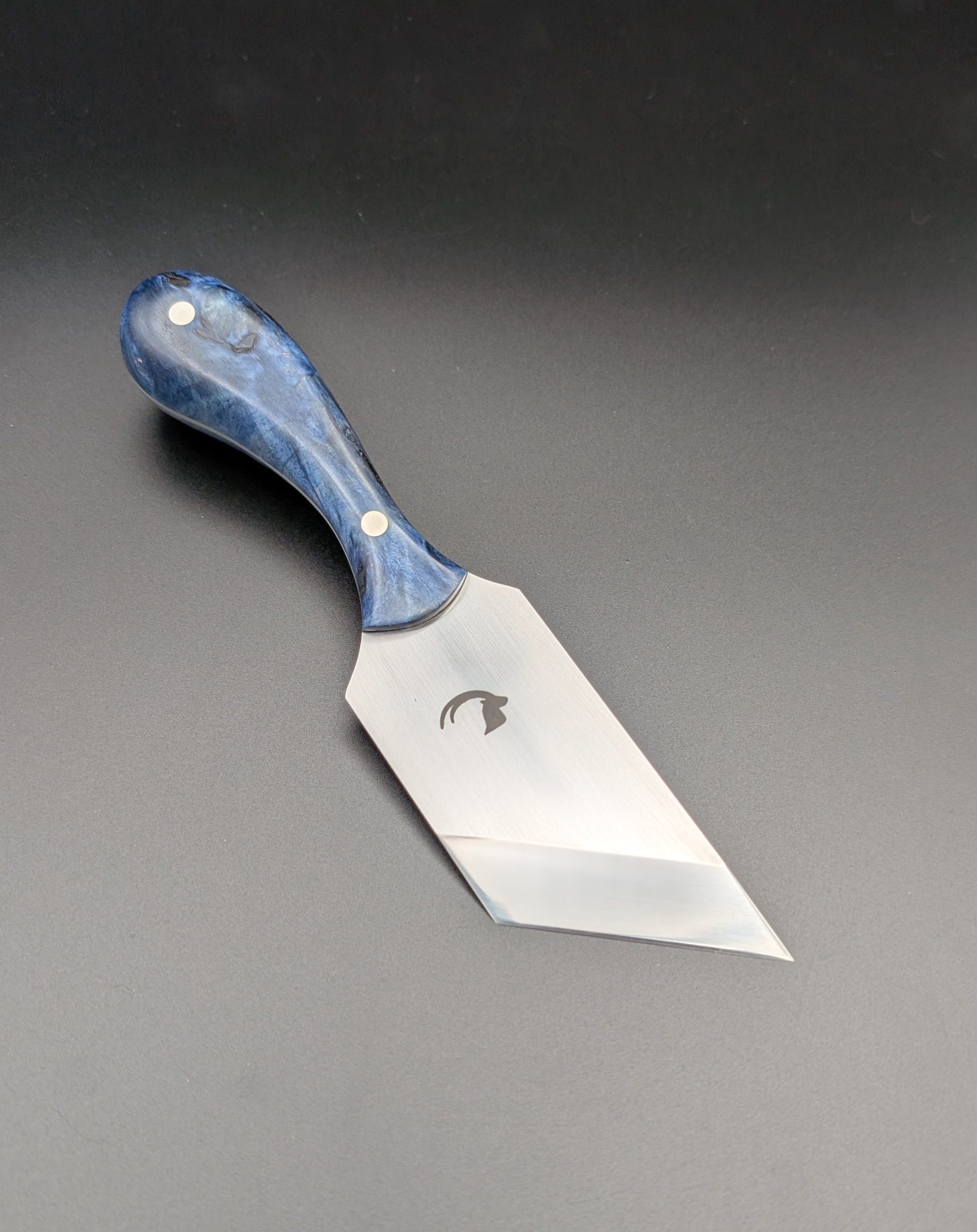 Lap Skiver - Blue Maple Burl